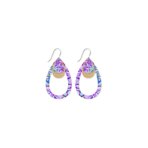 Alex Mason Garden Party Layered Outline Tear Drop Earring