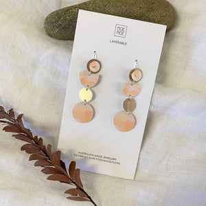 Kiasmin Layered Quad Drop Earrings