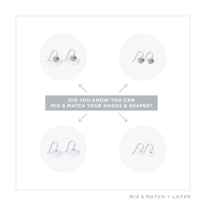 Kiasmin 2 Aura Duo Drop Fan pack Earrings