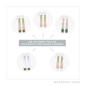 Kiasmin 2 Aura Layered Beacon Drop Earrings