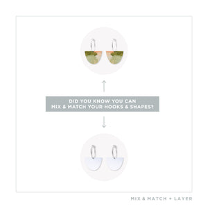 Kiasmin 2 Aura Small Bell Hoop Earrings