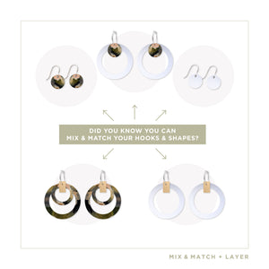 Kiasmin 2 Elegance Double Halo Circle Pack Earrings