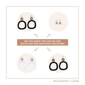 LUXE Ahoy Kiss Organic Circle Hoop Earring