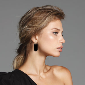 LUXE Ahoy Layered Floral Tab Hoop Earring