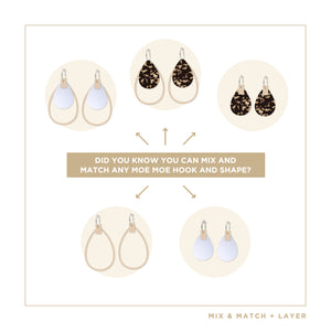 LUXE Moda Bar Tears Stack Earring