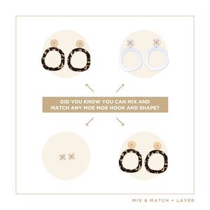 LUXE Moda Kiss Organic Circle Stud