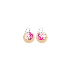 Kelsie Rose Whimsical Blooms Layered Large Circle Drop Earrings