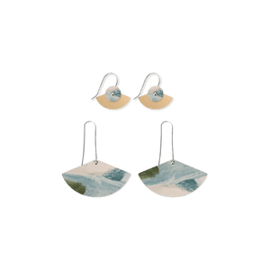 Kiasmin 2 Aura Duo Drop Fan pack Earrings