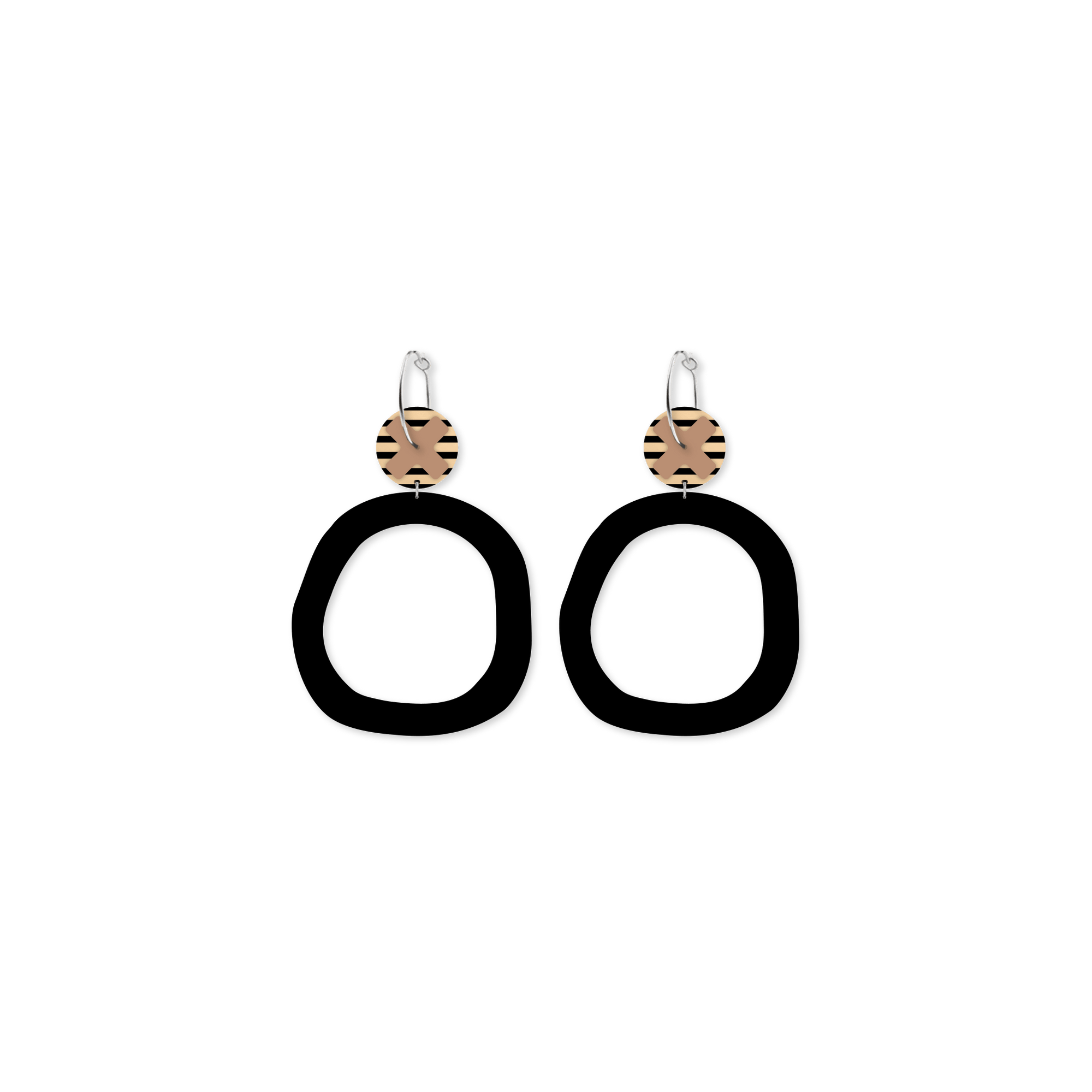 LUXE Ahoy Kiss Organic Circle Hoop Earring