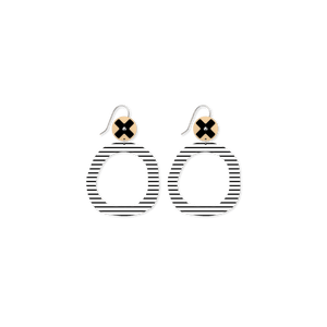 LUXE Fusion Kiss Organic Circle Drop Earring