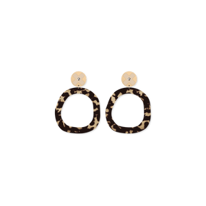 LUXE Moda Kiss Organic Circle Stud