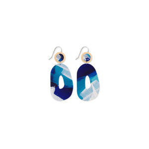 Maggi McDonald Enid Organic Oval Drop Earrings