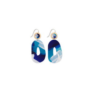 Maggi McDonald Enid Organic Oval Drop Earrings