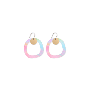 Maggi McDonald Maggi Organic Outline Circle Drop Earrings