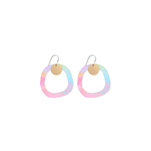 Maggi McDonald Maggi Organic Outline Circle Drop Earrings