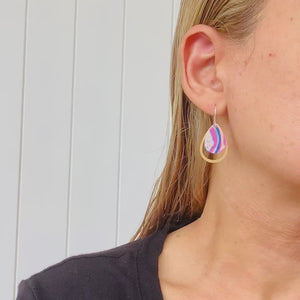 Murdie Morris Storytelling Layered Iconic Outline Drop Earrings