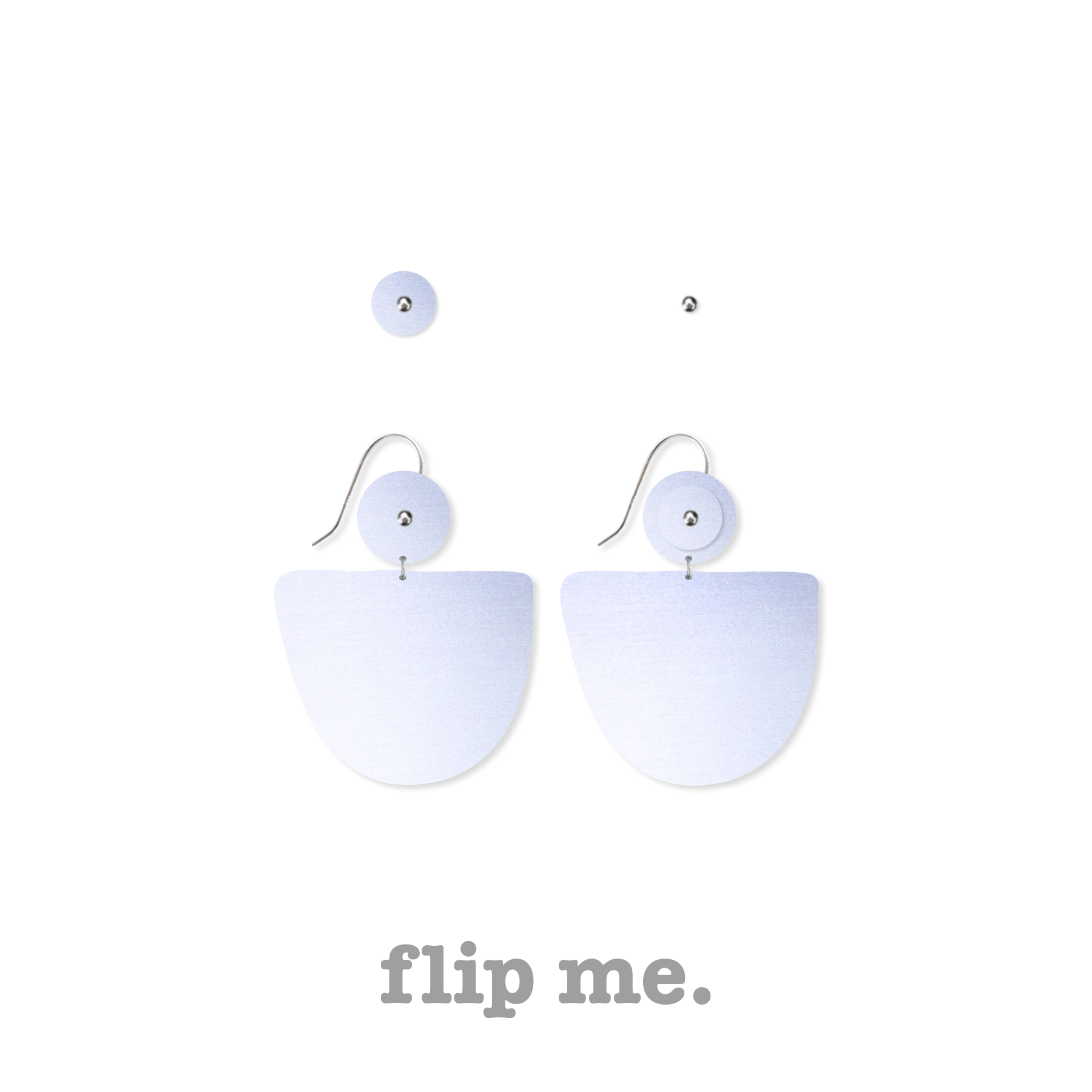 Ellenika Stacked Organic Bell Drop Earrings