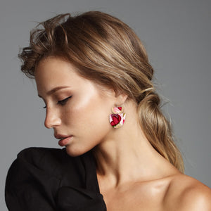 Kirsten Katz Banksia Layered Double Bell Drop Earrings